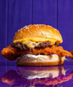 Beefy Chick Burger & Fries